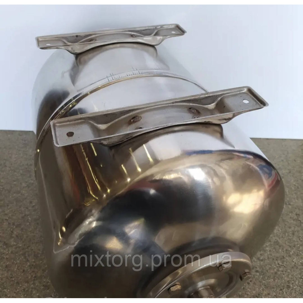 Гідроакумулятор Euroaqua ємність 50 літрів, горизонтальний, з неіржавкої сталі (Польща!)