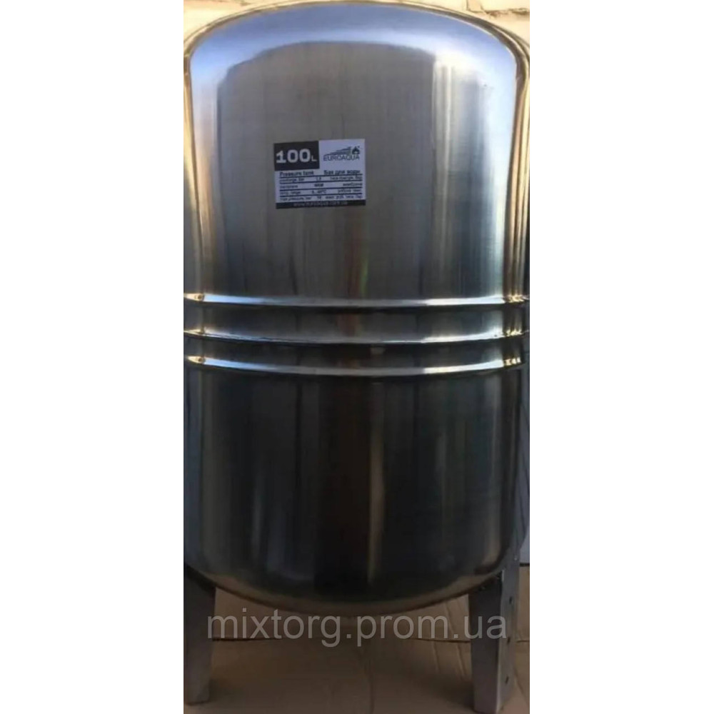 Гідроакумулятор Euroaqua ємність 100 л з неіржавкої сталі (Польща)