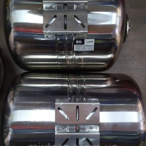 Гідроакумулятор Euroaqua ємність 100 літрів, горизонтальний, з неіржавкої сталі (Польща)