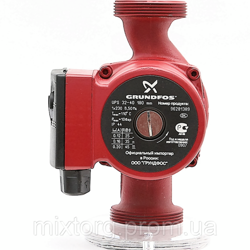 Насос циркуляційний Grundfos — UPS 32 / 60 — 180 (Сербія) 18 міс.гарантія