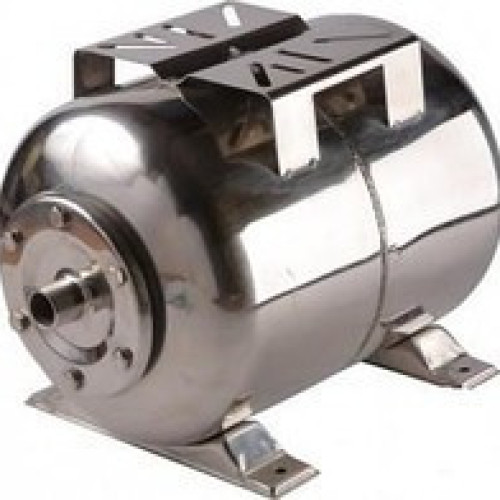 Гідроакумулятор Euroaqua ємність 24 літри, горизонтальний, з неіржавкої сталі.