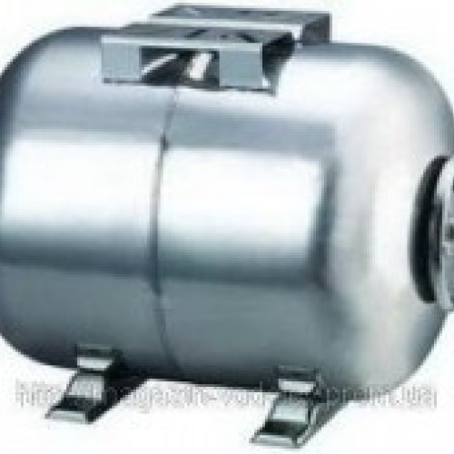 Гідроакумулятор 50 літрів, горизонтальний, з неіржавкої сталі