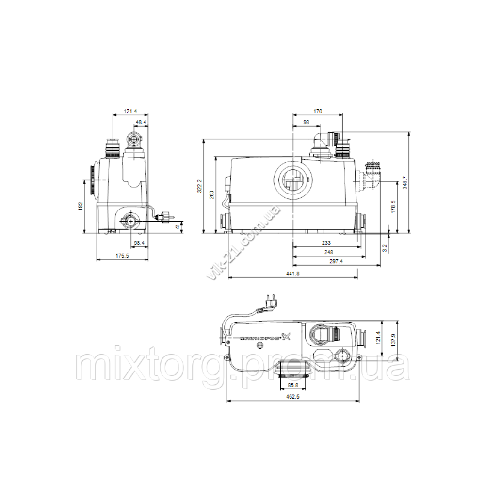Grundfos Sololift2 WC-3 (Грундфос Сололіфт 2) оригінал
