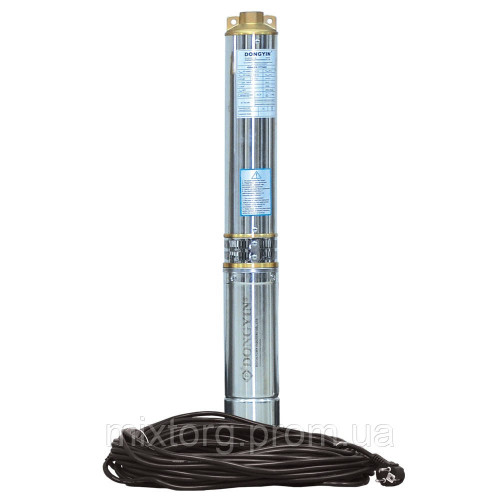 Насос відцентровий свердловинний 0.75кВт H 73(55)м Q 100(60)л/хв Ø102мм (кабель 40м) AQUATICA (DONGYIN)
