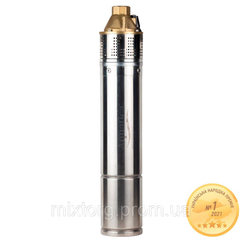 Насос вихровий 0.75кВт H 58 (34)м Q 45(20)л/хв Ø96мм 10м кабелю AQUATICA 4SKm100M (778311)