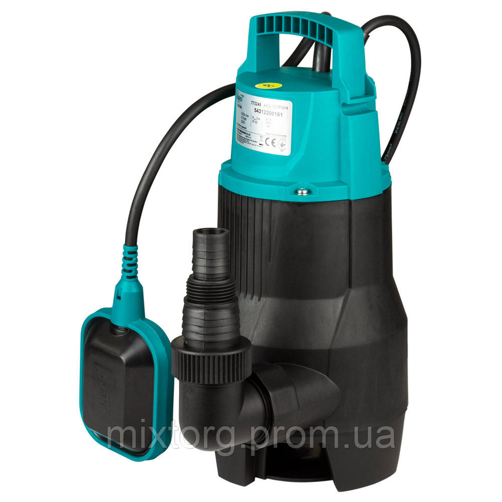 Насос дренажний садовий 0.75кВт Hmax 8м Qmax 233л/мин LEO AKS-751PWH (773248)