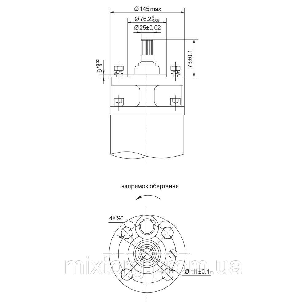Насос відцентровий 380В 11кВт H 94(64)м Q 1100(750)л/хв Ø145мм колеса нерж сталь+пульт (з 3х ЧАСТИН) DONGYIN