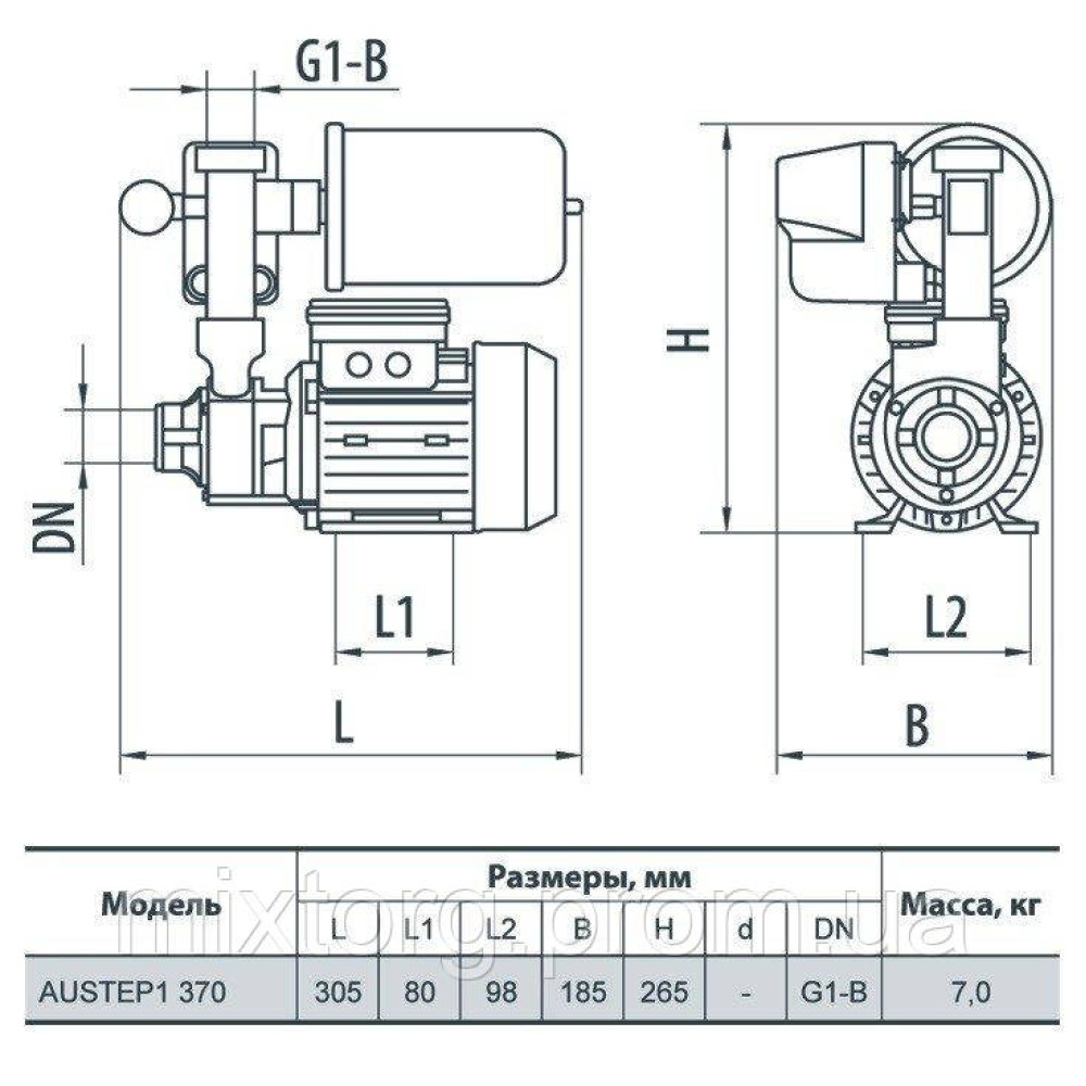 Насосна станція AUSTEP1 370 "rudes"