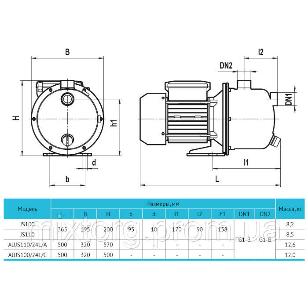 Поверхневий насос JS100 " rudes"