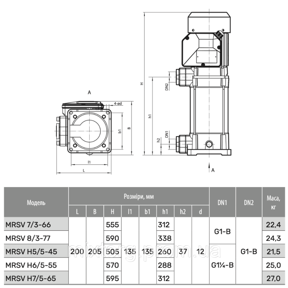 Поверхневий насос MRSV H7/5-65 "NPO"