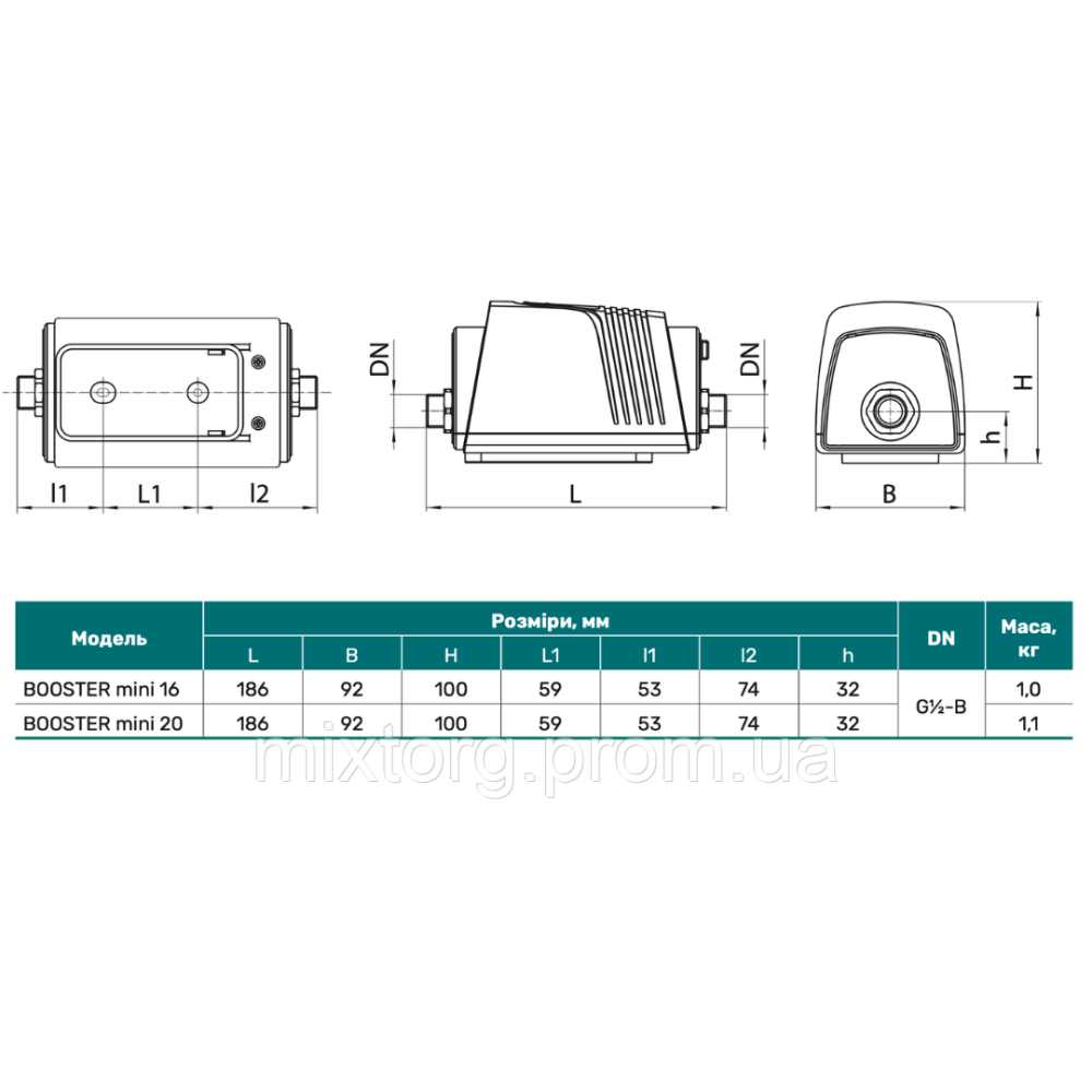 Насос для підвищення тиску BOOSTER mini 20 "NPO"