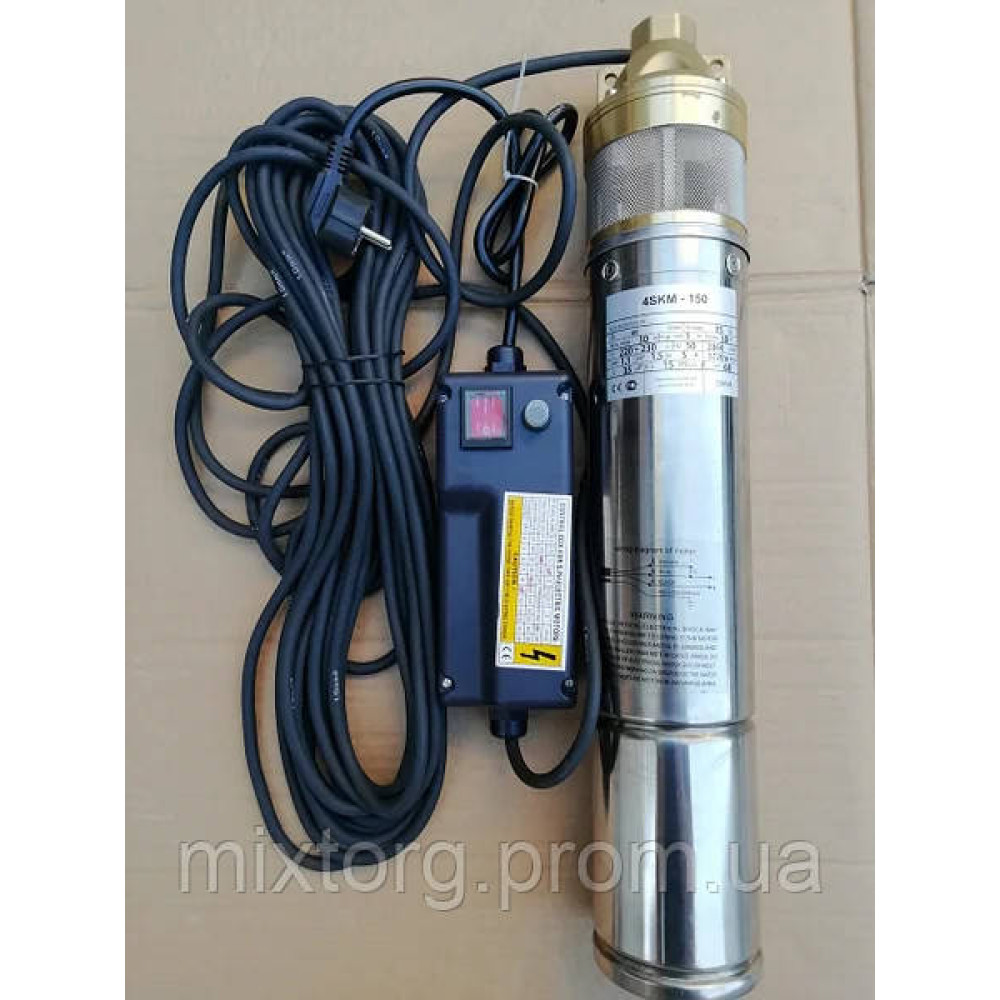 Глибокий насос Євроаква 4SKM-150, напір 98м