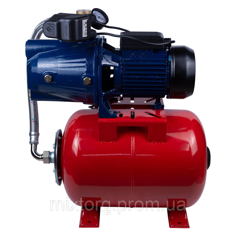 Станція 1.1кВт Hmax 52м Qmax 70л/хв (самовсмоктуючий насос) 24л Україна WETRON JET100AA5 (775038/24)