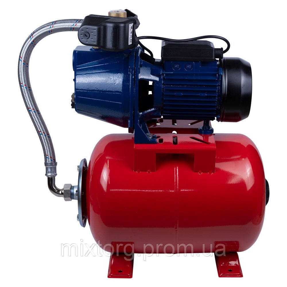 Станція 1.1кВт Hmax 50м Qmax 60л/хв (самовсмоктуючий насос) 24л Україна WETRON JET100А5 (775044/24)