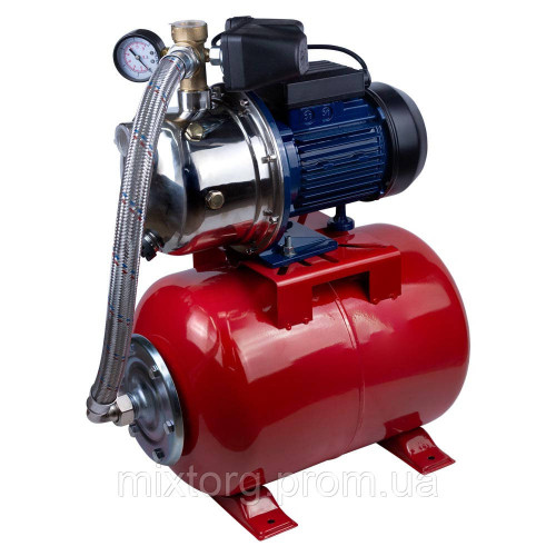 Станція 1.1кВт Hmax 48м Qmax 60л/хв (самовсмоктуючий насос нерж) 24л Україна WETRON JETS100А5 (775054/24)