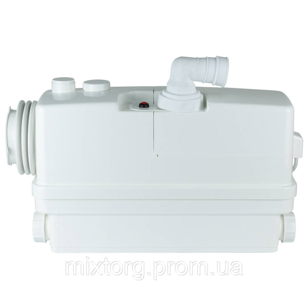 Станція каналізаційна 0.6кВт Hmax 8.5м Qmax 110л/хв 3 входу + боковий вхід 90мм LEO 3.0 WC601В (776916)