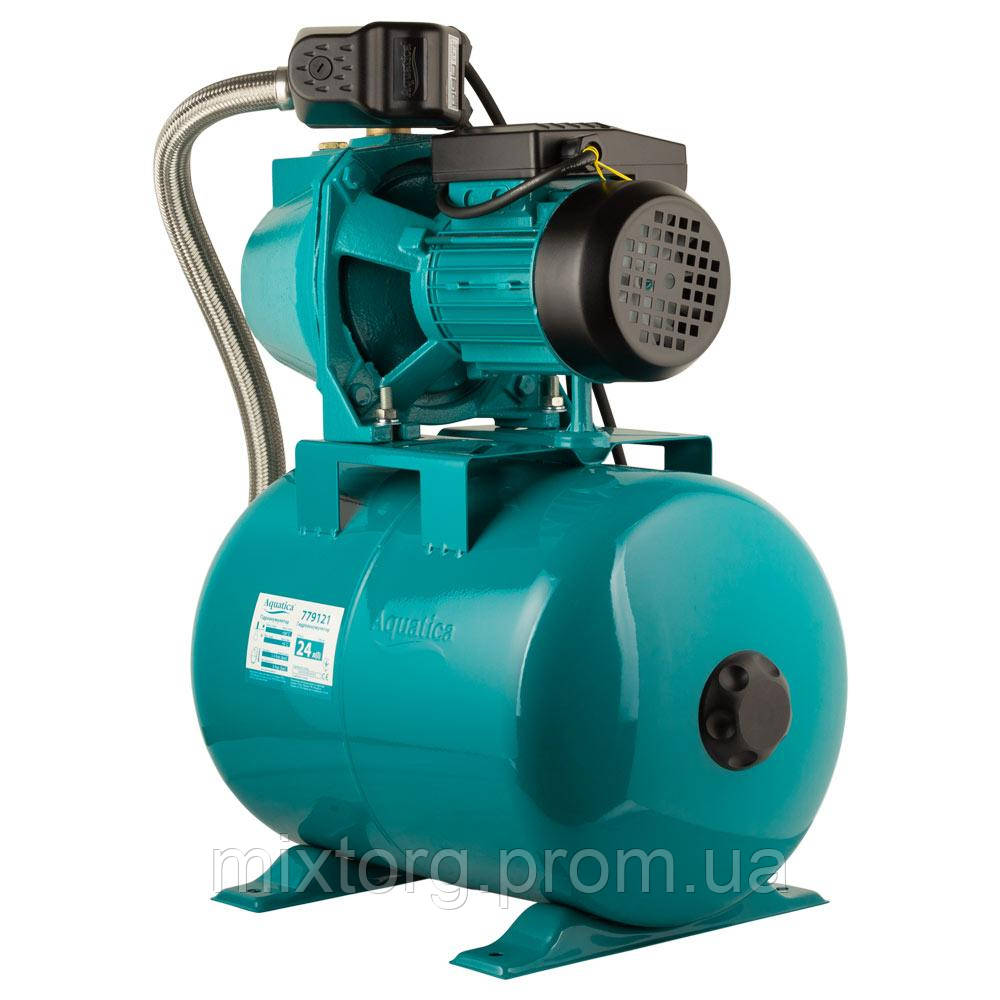 Станція 0.75кВт Hmax48м Qmax 55л/хв (самовсмоктуючий насос) 24л Україна AQUATICA JETa80A5/UA (775092/24)