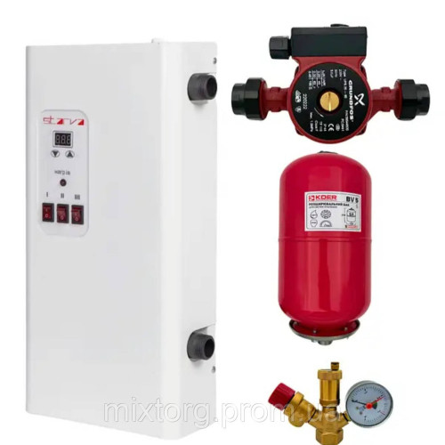 ЕЛЕКТРИЧНИЙ КОТЕЛ STARVA 075 7,5КВТ 220/380В З насосом!