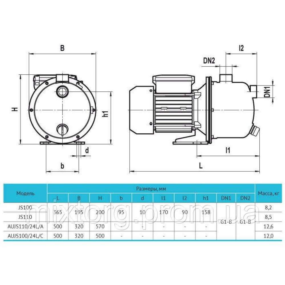 Поверхневий насос JS110 "rudes"