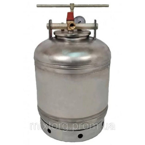 Автоклав газовий Лан на 16 л.б./32п.л.б., з неіржавкої сталі