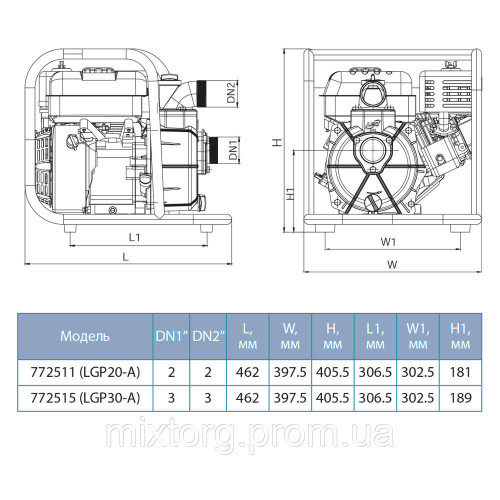 Циркуляційний насос GPD13-40-1000 "Sprut"