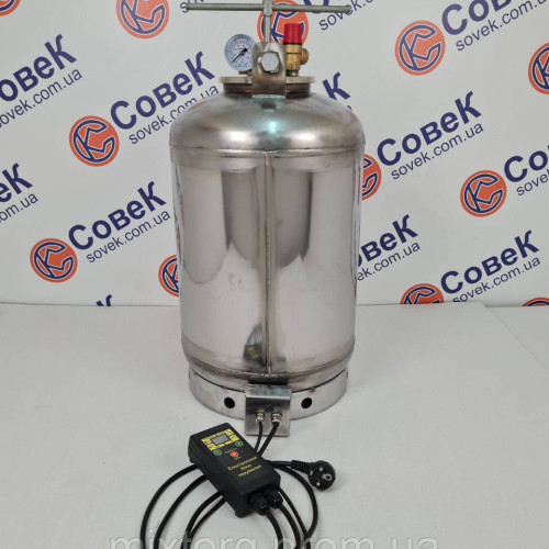 Автоклав електричний Лан на 20 л.б./40 п.л.б., з неіржавкої сталі