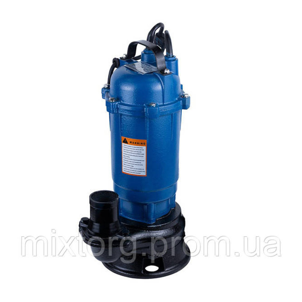 Насос каналізаційний 1.1кВт Hmax 12м Qmax 300л/хв з ножем без поплавка WQD10-8-0.55K WETRON (773371)