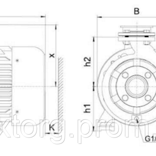 Насос відцентровий 380В 9.2кВт Hmax 50.5м Qmax 1200л/хв LEO 3.0 XST50-200/92 (7715893)