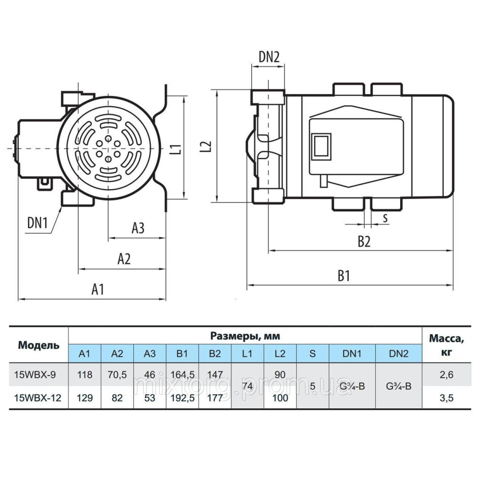 Насос для підвищення тиску 15WBX-9 "NPO"