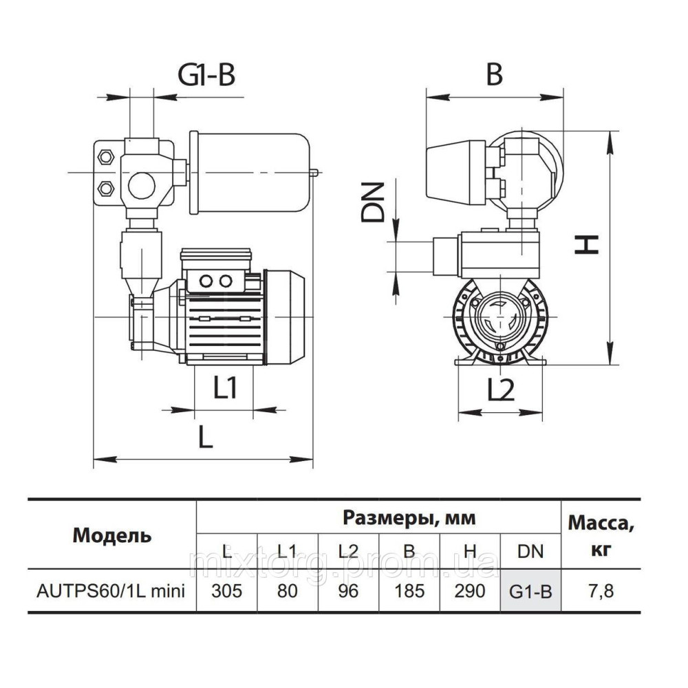 Насосна станція AUTPS60/1L mini "NPO"