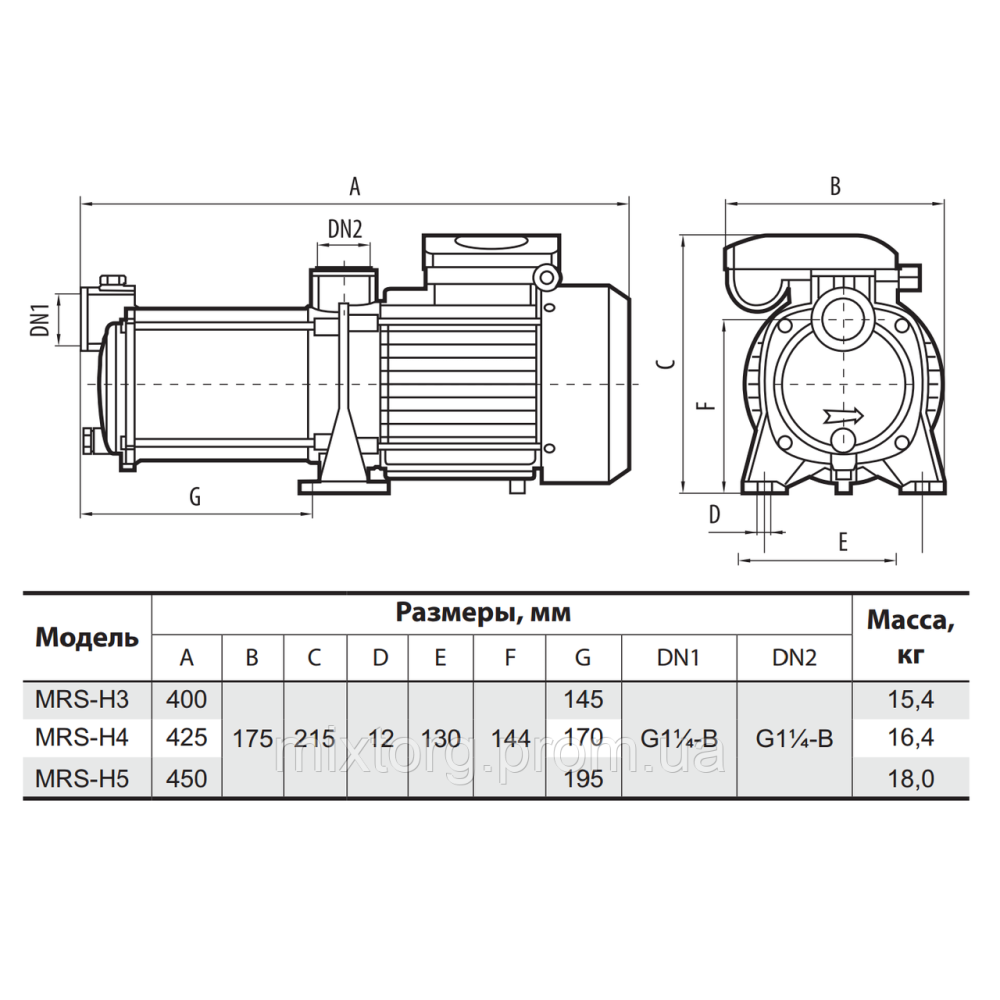 Поверхневий насос MRS-H4 "Sprut"