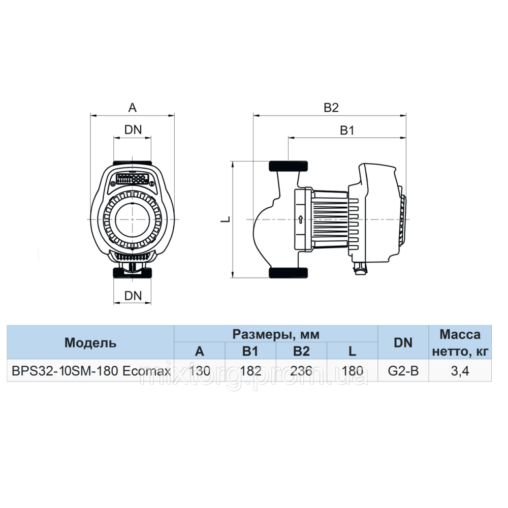 Циркуляційний насос BPS32-10SM-180 Ecomax "NPO"