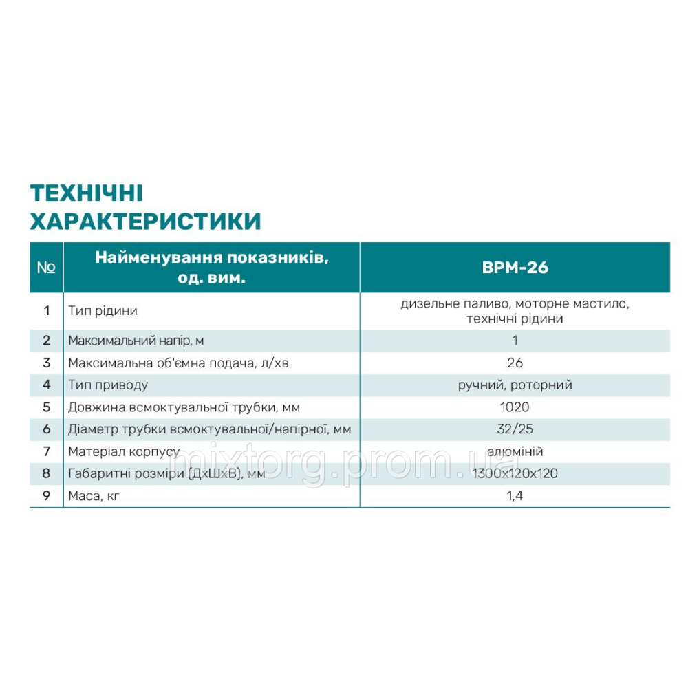 Насос бочковий BPM-26 "NPO"