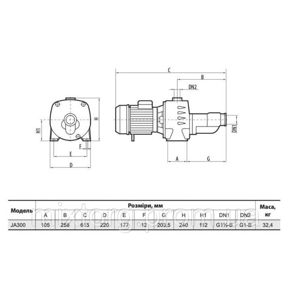Поверхневий насос JA300 "NPO"