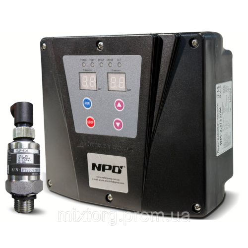 Перетворювач частоти WPI-2,2/380T (датчик тиску 10 bar) "NPO"